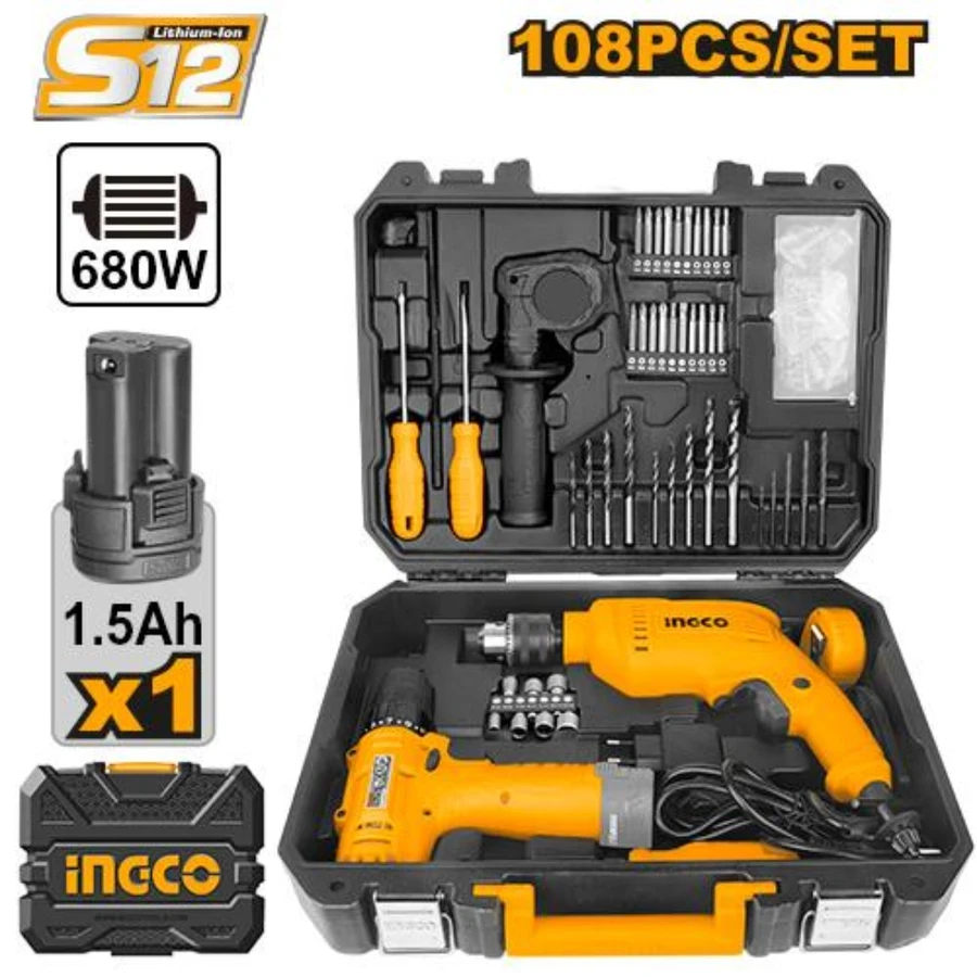 Dual-Power Professional Tool Set | HKTHP11081 | 108-Piece Comprehensive Kit