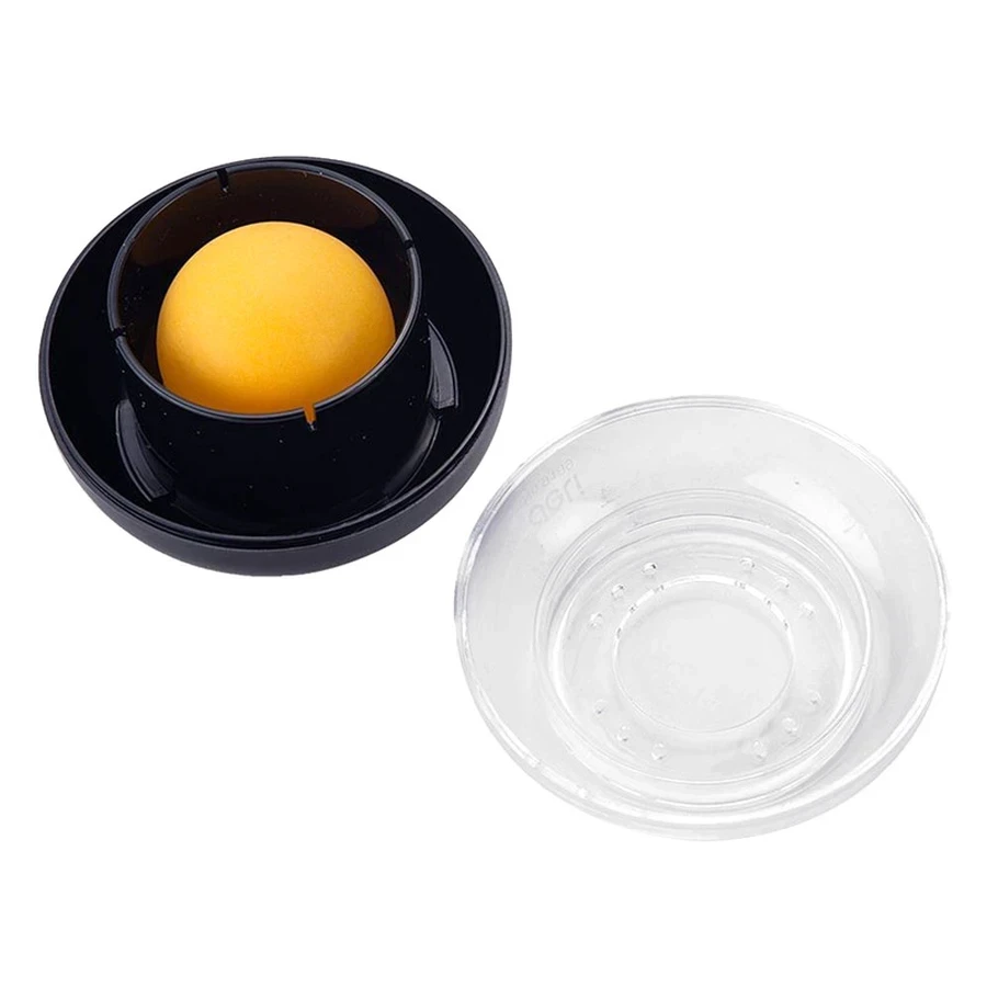 Deli E9109 Fingertip Roller Moistener - Scrollable Ball Design, Transparent Tube, High-Quality GPPS (90x35mm, Assorted Colors)