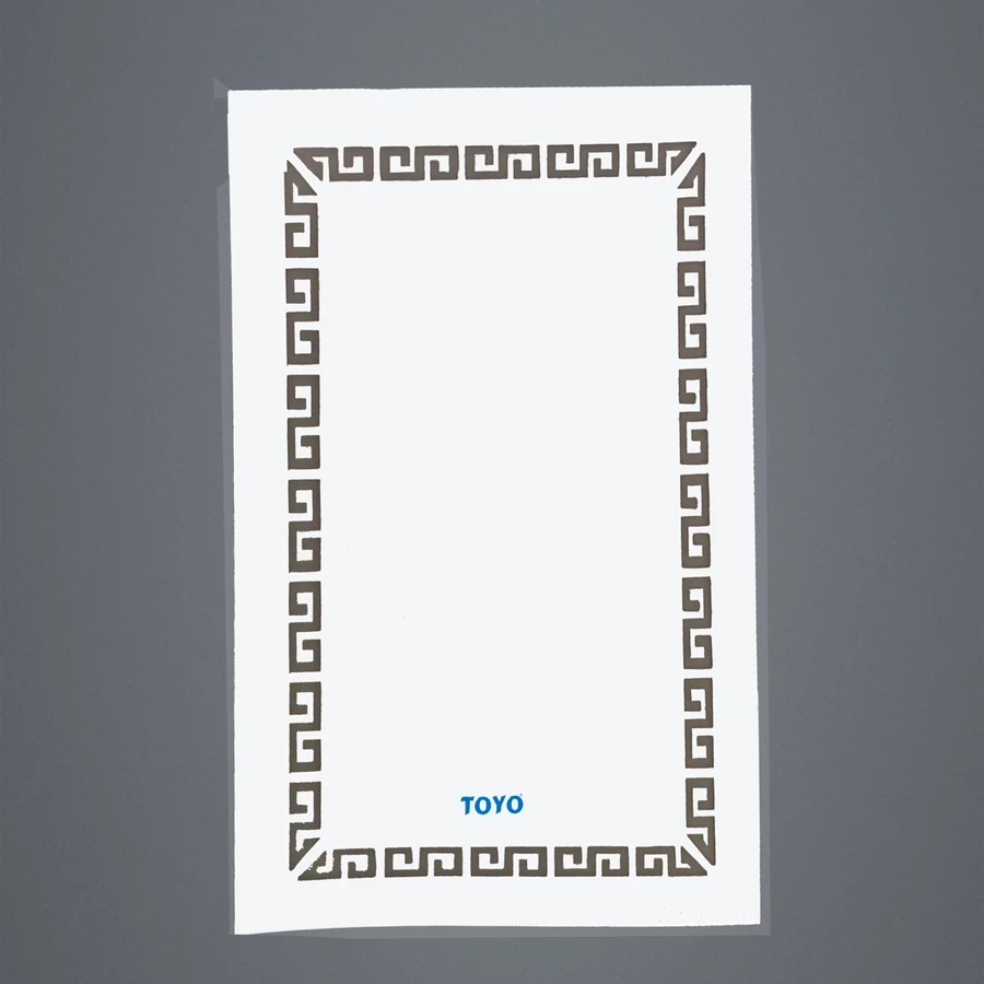 TOYO 9214 Silver Mirror - 16 x 24 Inch (400 x 600 mm), 5 mm Thick Glass with Elegant Frost Design