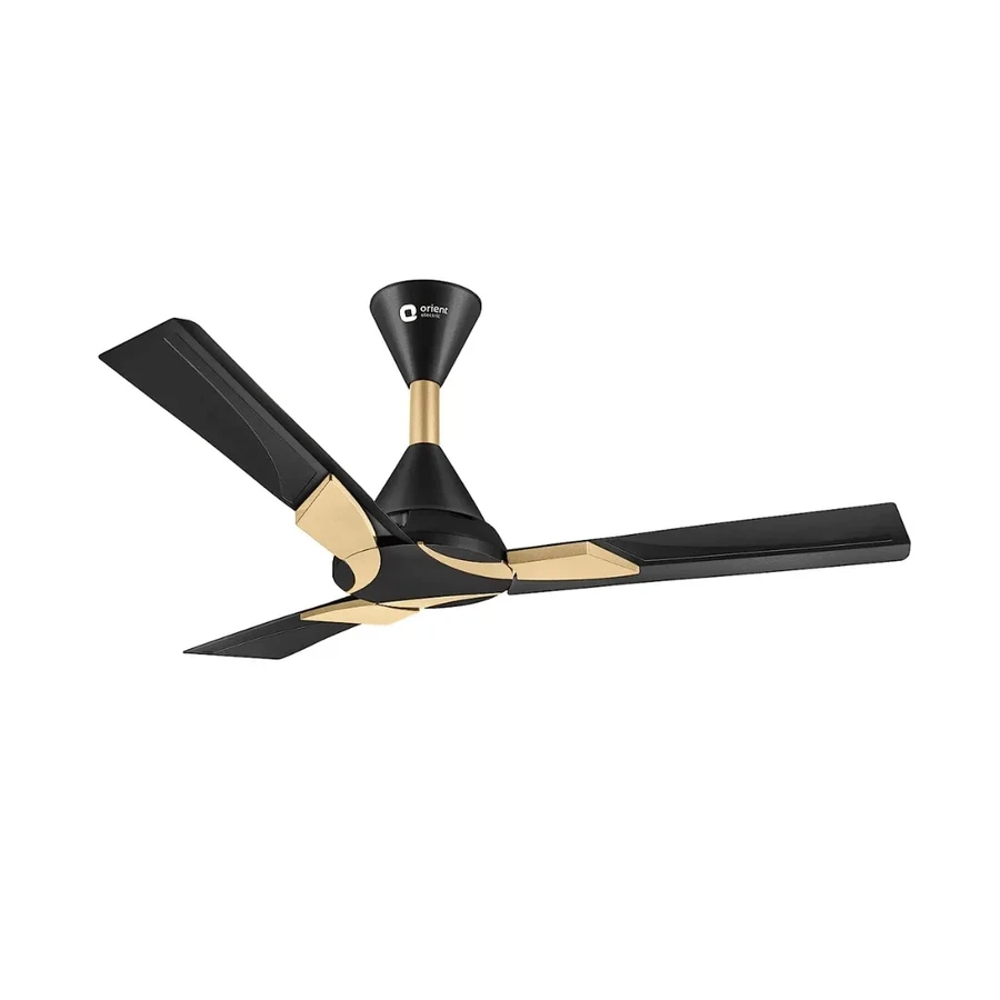 Orient Wendy Premium Ceiling Fan 1200mm | 70W | 8122 CMM Airflow | Matt Finish | Black Gold & Topaz Gold
