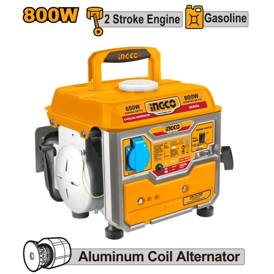 Portable Gasoline Generator | GE8002 | Compact 800W Power Series