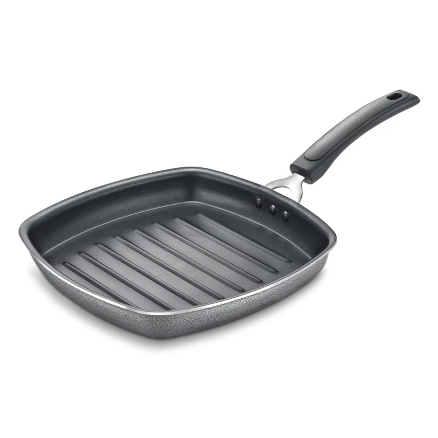 Prestige 30887 Omega Select Plus Square Grill Pan 250mm | 1.9 Litre | Scratch & Abrasion Resistant | Induction Base | Black