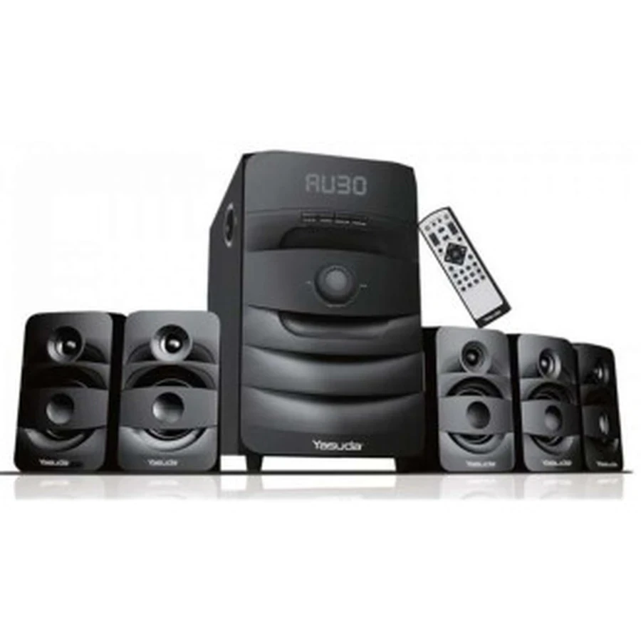 Yasuda YS-606MT 5.1 CH Bluetooth Multimedia Speaker System - 95W RMS Output, Integrated 6.5" Woofer, and FM/USB/SD Playback