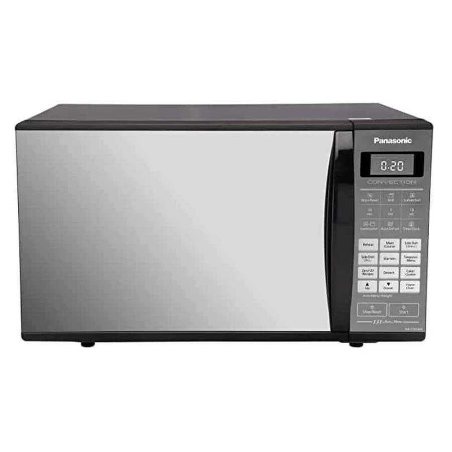Panasonic NN-CT654MYTE 27 Litre Convection Microwave Oven | Stainless Steel Cavity | 131 Auto Menus | Zero Oil & Vapour Clean | Silver Finish