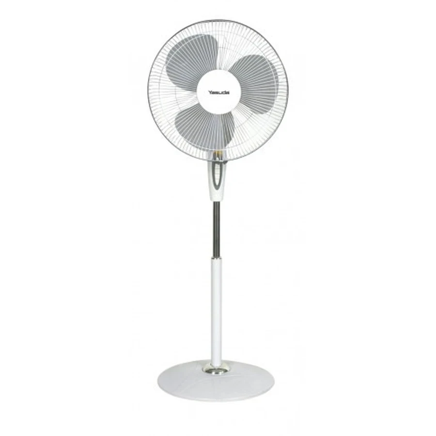 Yasuda YS-ST870N Grey 16-Inch Stand Fan | 1400 RPM High Speed Motor | Thermal Fuse Safety | Whisper Quiet | Wide Sweep Oscillation