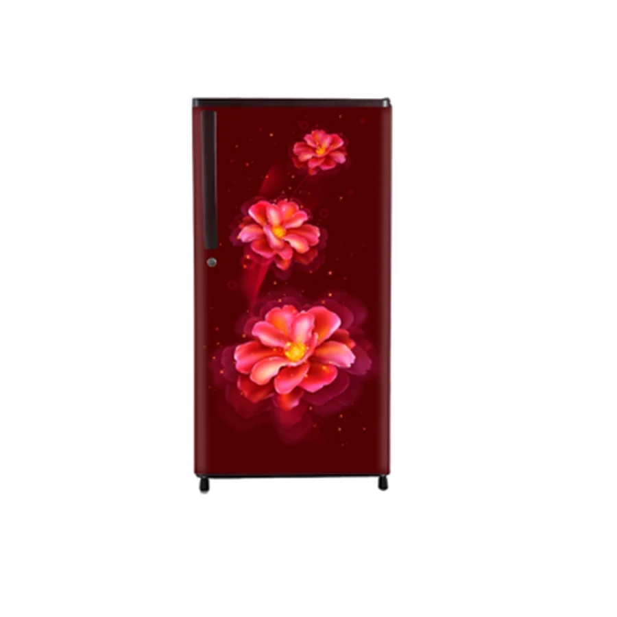 Yasuda YSGS180CWF/CBF 180 Litre Single Door Refrigerator | Celio Wine & Blue Floral | A++ Energy Saving | Toughened Glass