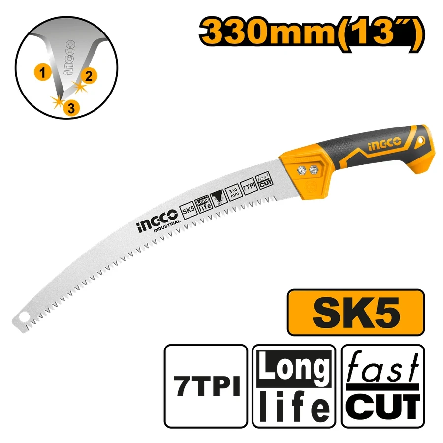Professional Extension-Ready Pruning Saw | HPS3308 | 13" High-Carbon SK5 Series