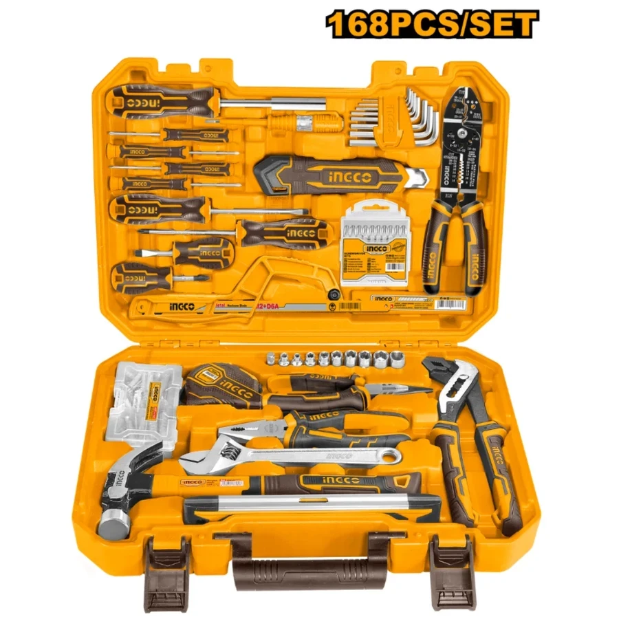 Professional 168 Pcs Hand Tools Set | HKTHP21681 | Ultimate Workshop Master Kit