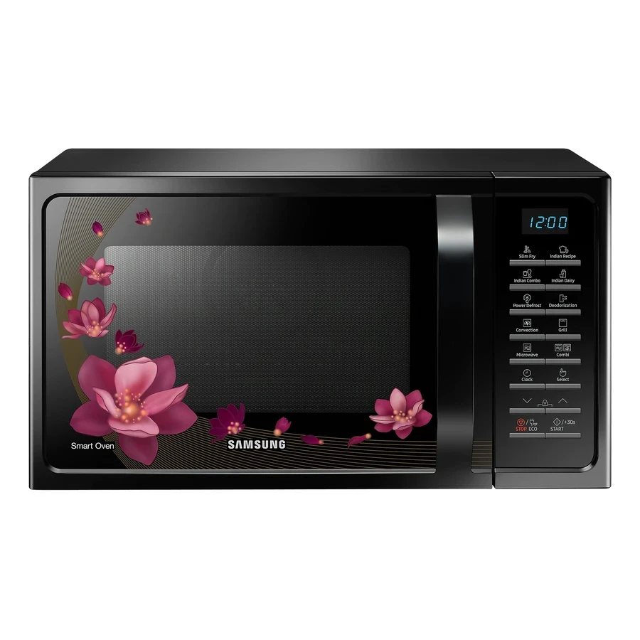 Samsung MC28H5025VP/TL 28L Convection Microwave Oven | Slim Fry | Roti & Naan Maker | Ceramic Enamel | Fermentation Mode