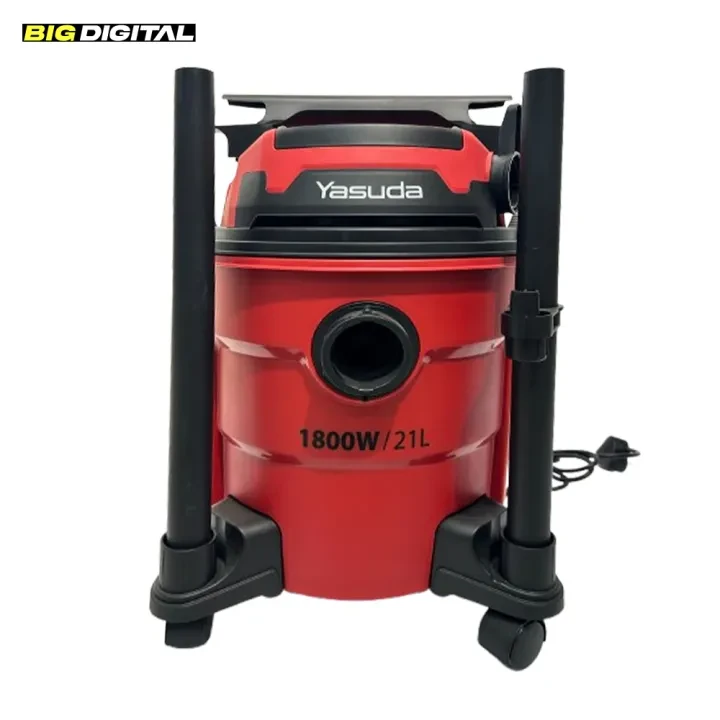 Yasuda YS-VC1821DK Wet and Dry Drum Vacuum Cleaner - 1800W, 18 Ltrs Capacity, Built-in Blower, Multi-Surface Cleaning