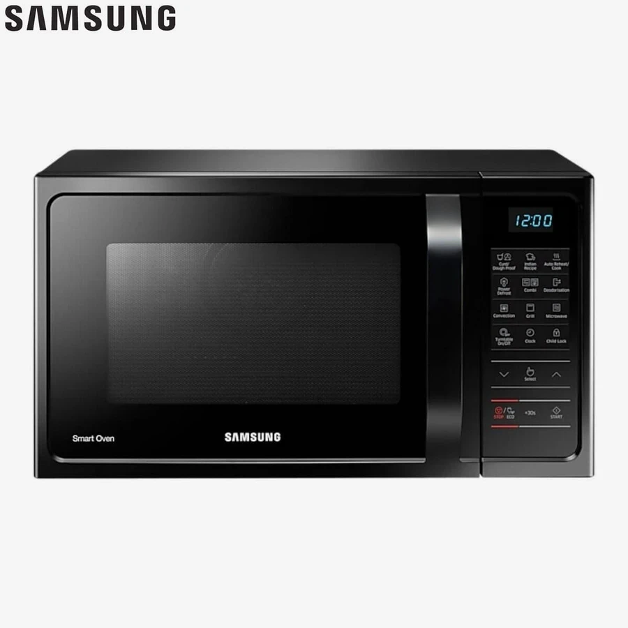 Samsung MC28H5023AKTL 28L Convection Microwave Oven | Ceramic Enamel Cavity | Quartz Convection Heater | Deodorization Mode | Black Pattern
