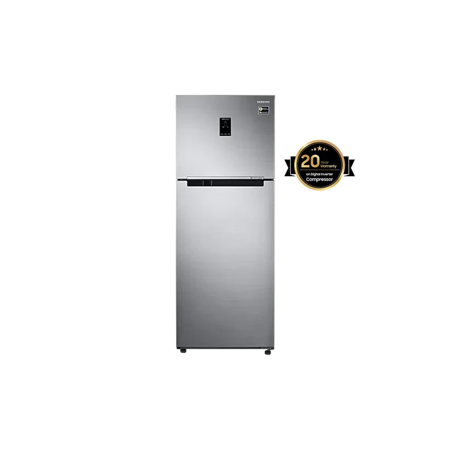 Samsung RT39C5531S8/IM 394L Top Mount Refrigerator | 5-in-1 Convertible | Twin Cooling Plus | Digital Inverter | Elegant Inox