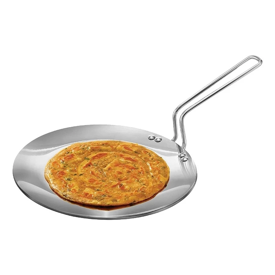 Hawkins SSTV26 Stainless Steel Tava | 26 cm | Tri-Ply Technology | 18/8 Food Grade Surface | Induction & Gas Compatible