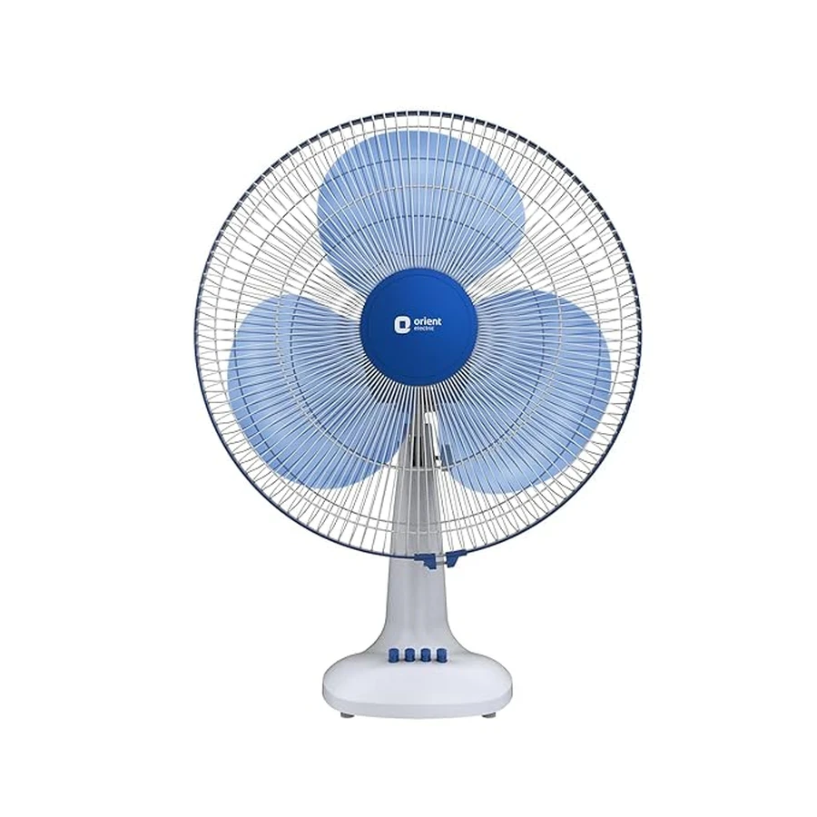 Orient Desk 71 Table Fan 400mm | Remote Controlled | 58W | 1330 RPM | 75 CMM Airflow | Blue & Gray