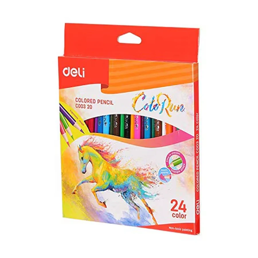 Deli Color Emotion Pencils EC320 - Ergonomic, Non Toxic, and Easy to Use with a Wide Range of Vivid Colors