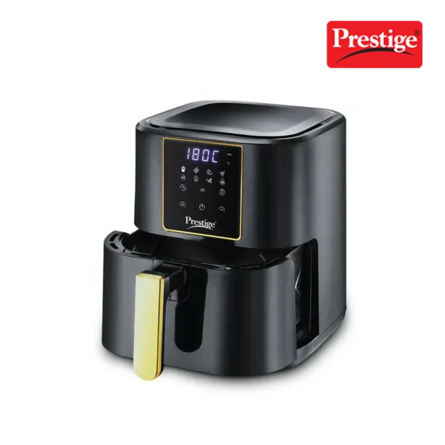 Prestige 41411 NutriFry Digital Air Fryer 4.5L | Touch Panel with Digital Display | 8 Pre-set Menus | Safety Interlocking | Black
