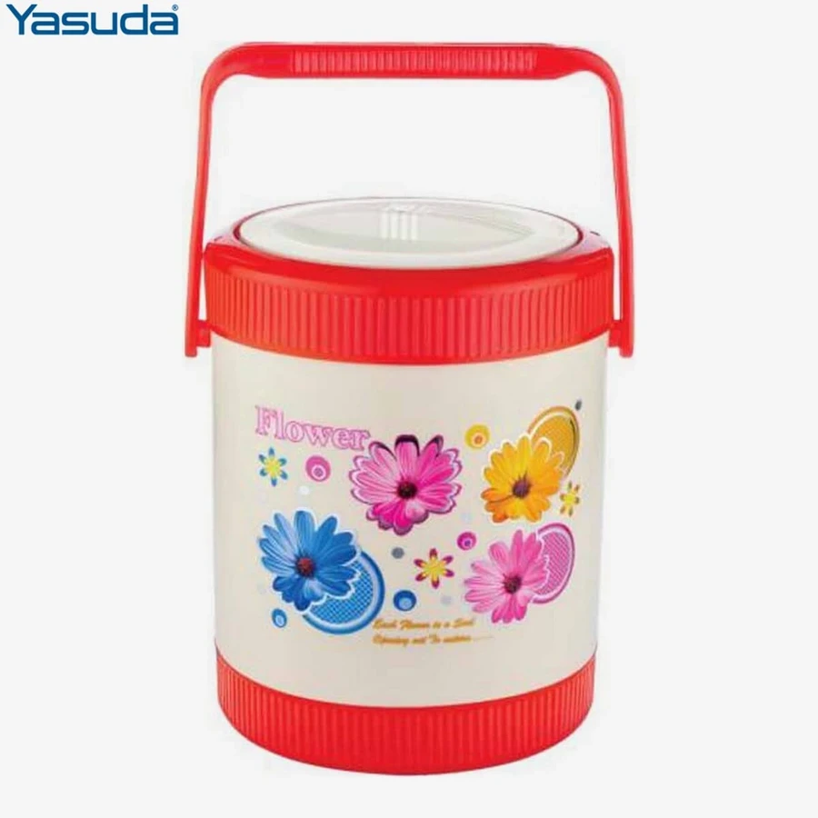 Yasuda YS-TB3P BRUNCH Insulated Lunch Box (3 Containers - 300ml Each) | Airtight & Spill-Proof Stainless Steel Tiffin with Integrated Carrying Belt