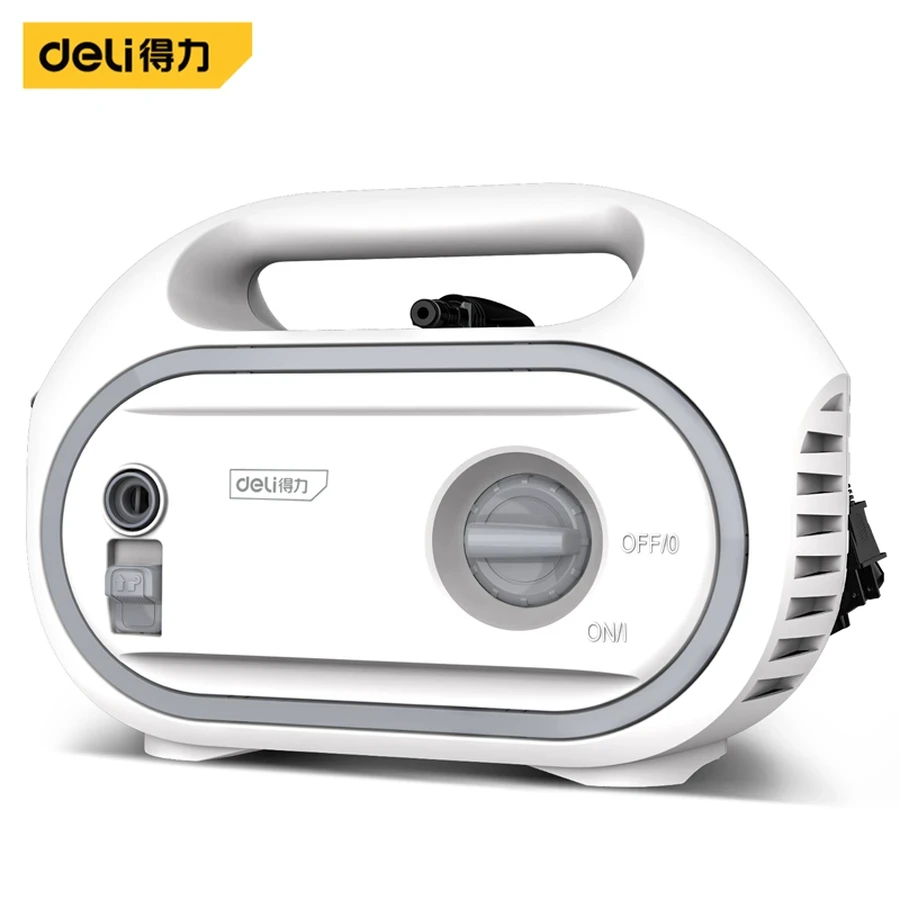 EDL882201 High Pressure Washer 1400W - Auto Stop, IPX5 Waterproof, Self-Suction/Faucet Supply, Rotating Stepless Water Adjustment (White)