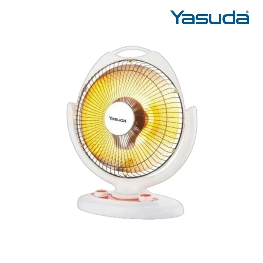 Yasuda YS-90SH Halogen Heater (White) - 2 Heat Settings (500W/1000W), Instant Warmth with Power Indicator