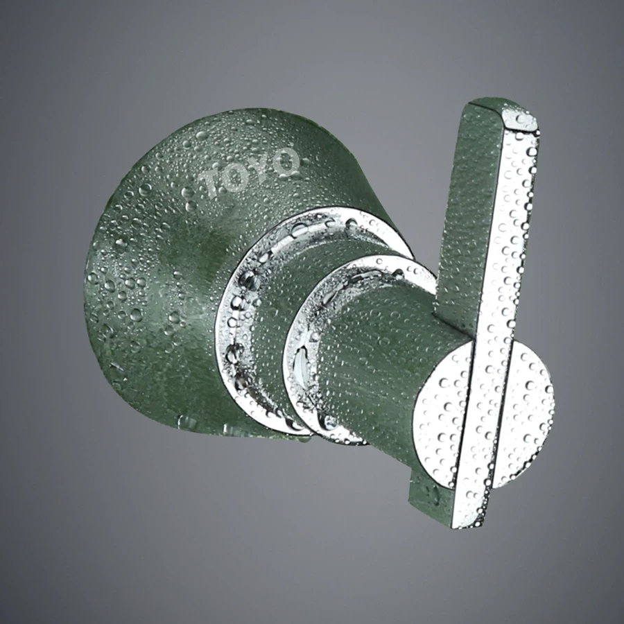 TOYO 11101 Prismy Series Single Robe Hook - 56 Grade Full Brass, Die-Forged, High Grade Chrome Plated Finish