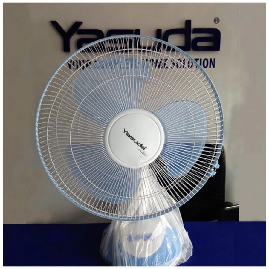 Yasuda YS-TF800N B 16-Inch High Speed Table Fan | 1400 RPM | 60W Energy Efficient | 3 Blades | Wide Swing Oscillation | Blue & White