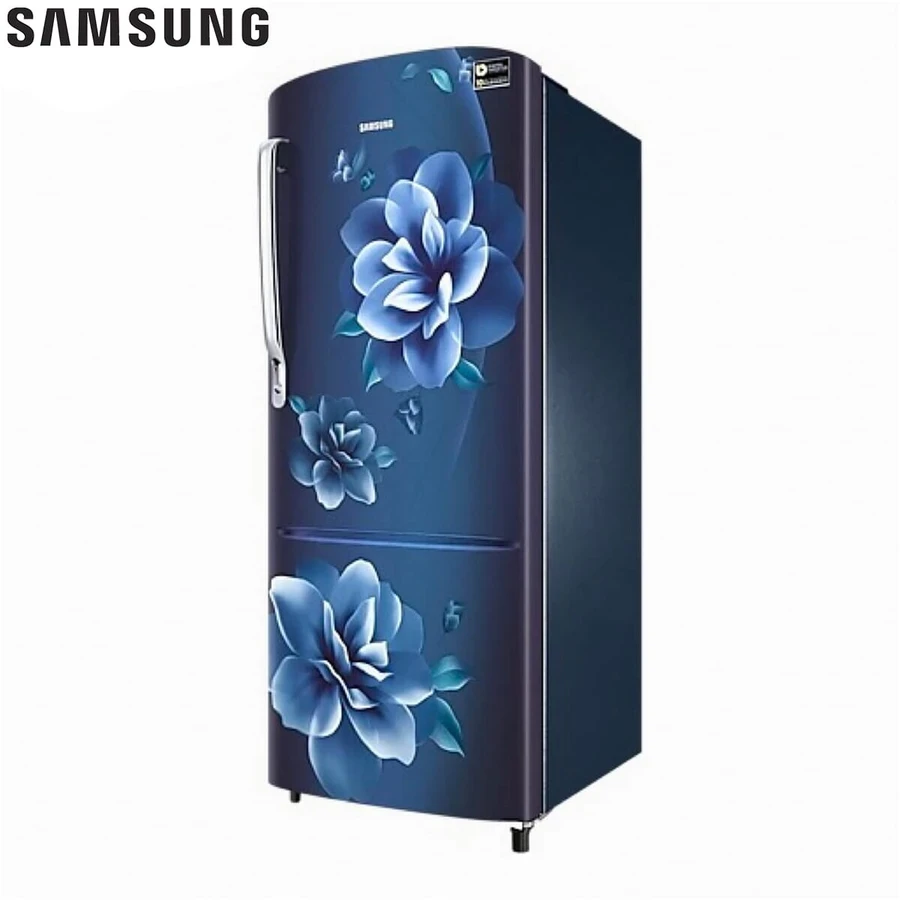 Samsung RR24A272ZCU/IM 230L Single Door Refrigerator | Digital Inverter | Solar & Home Inverter Compatible | Camellia Blue