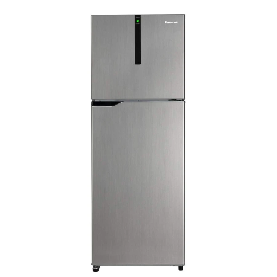 Panasonic NR-BG271VSS3 270L Double Door Refrigerator | Integrated Water Dispenser | Toughened Glass Shelves | Shining Silver FinishSFFS