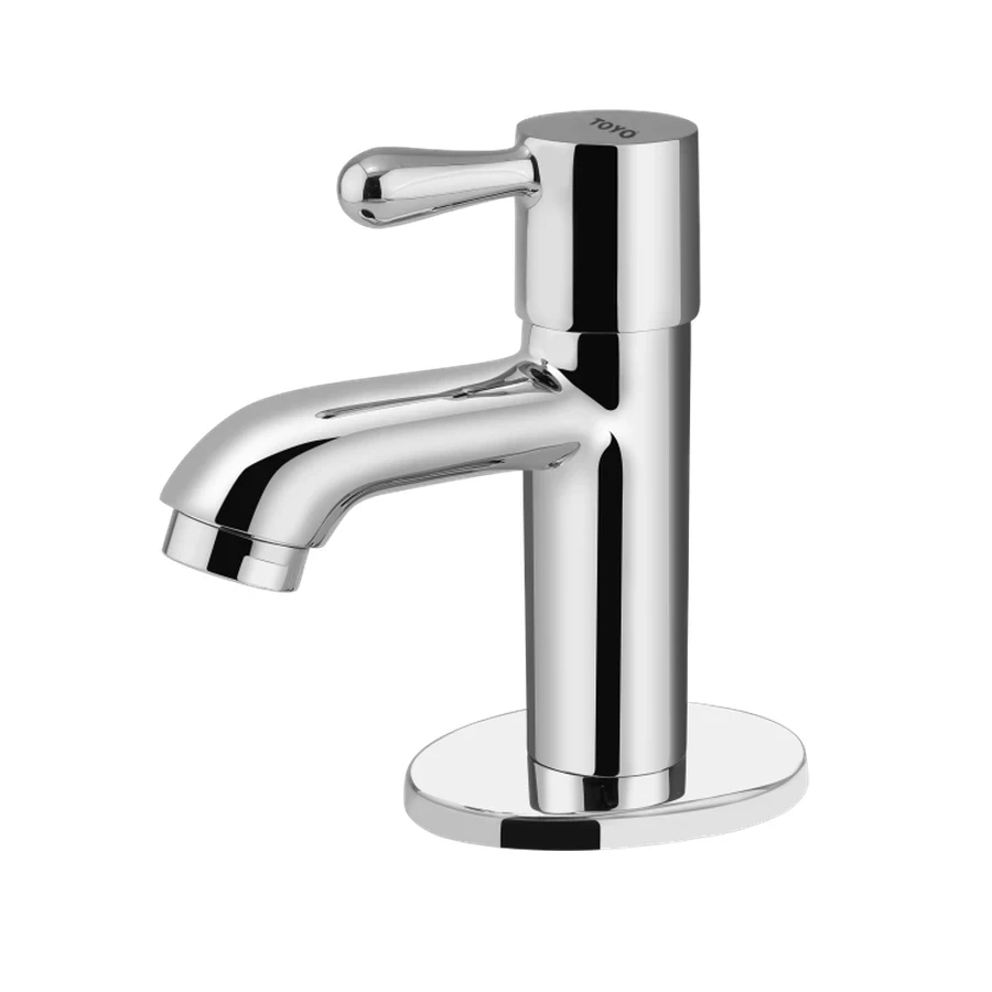 TOYO BE-51606 Pillar Cock - Premium Brass Body, Brass Handle, CP Chrome Finish, Deck Mounted