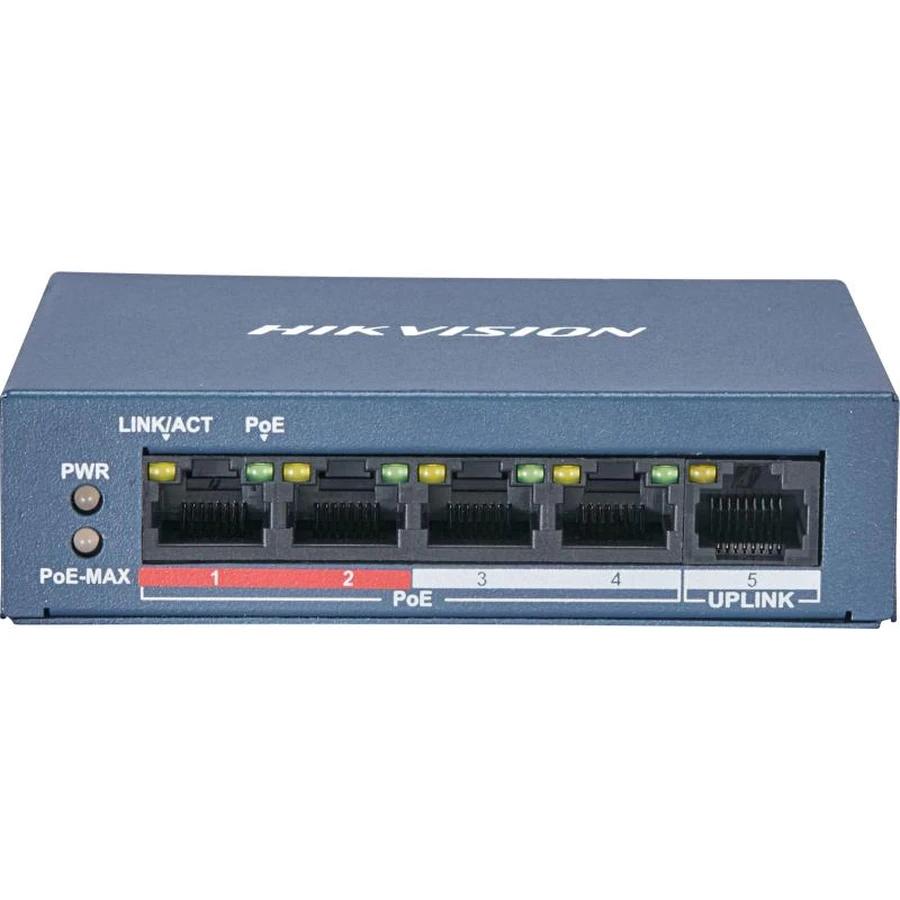Hikvision Professional Unmanaged PoE Switch | 4 / 8 / 16 / 24 Port Options | 300m Long Range PoE | 6KV Surge Protection | Metal Chassis