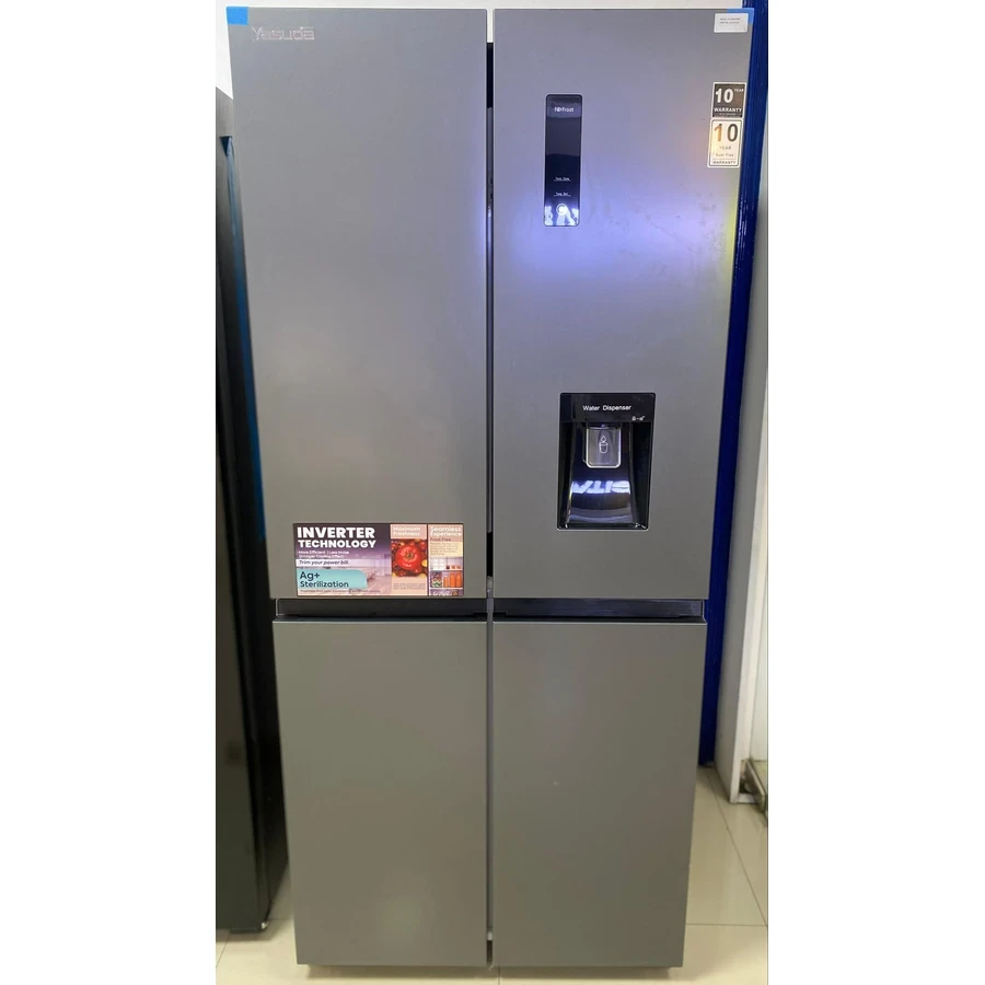 Yasuda YS-RA500MD 500 Litre Multi Door Refrigerator | Clean Sleek Design | No Frost System | External Control Display | Toughened Glass Shelves
