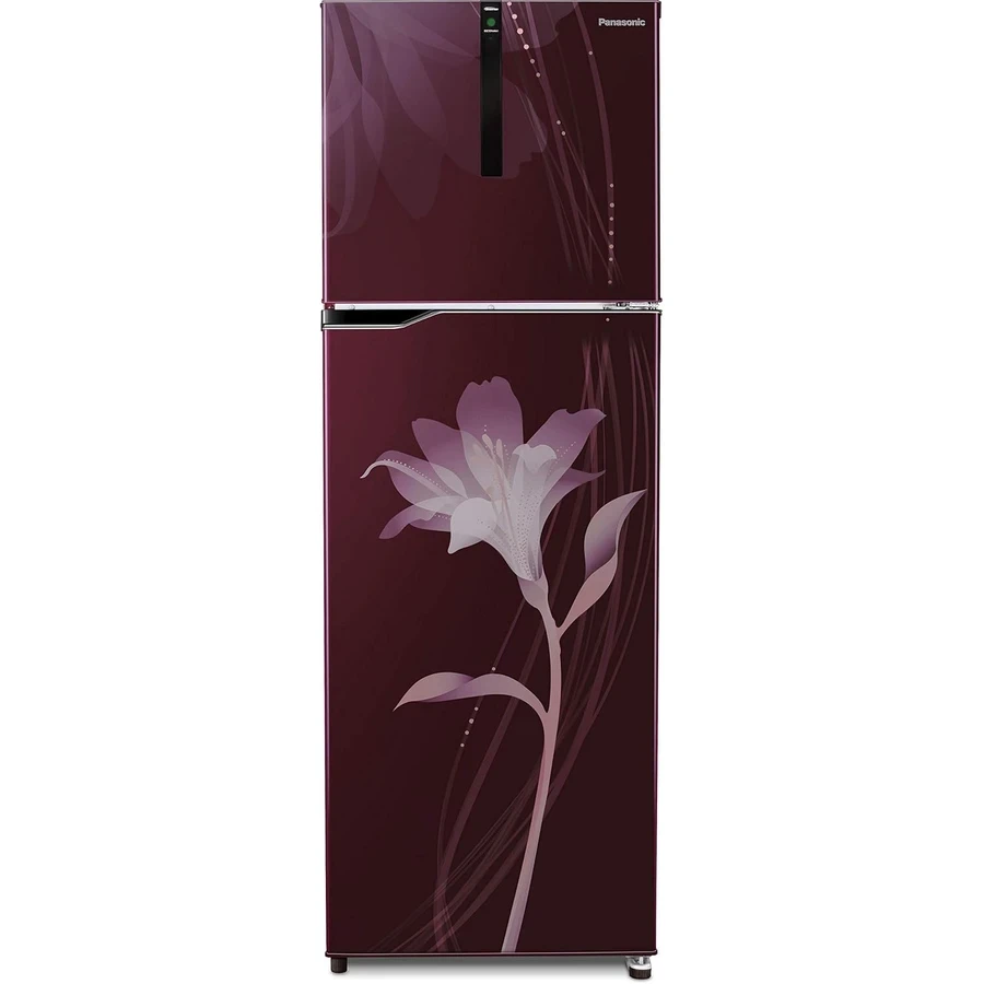 Panasonic NR-BG341PLW3 336L Double Door Refrigerator | ECONAVI AI Technology | Ag Clean | 35L Veg Box | Lily Floral Wine