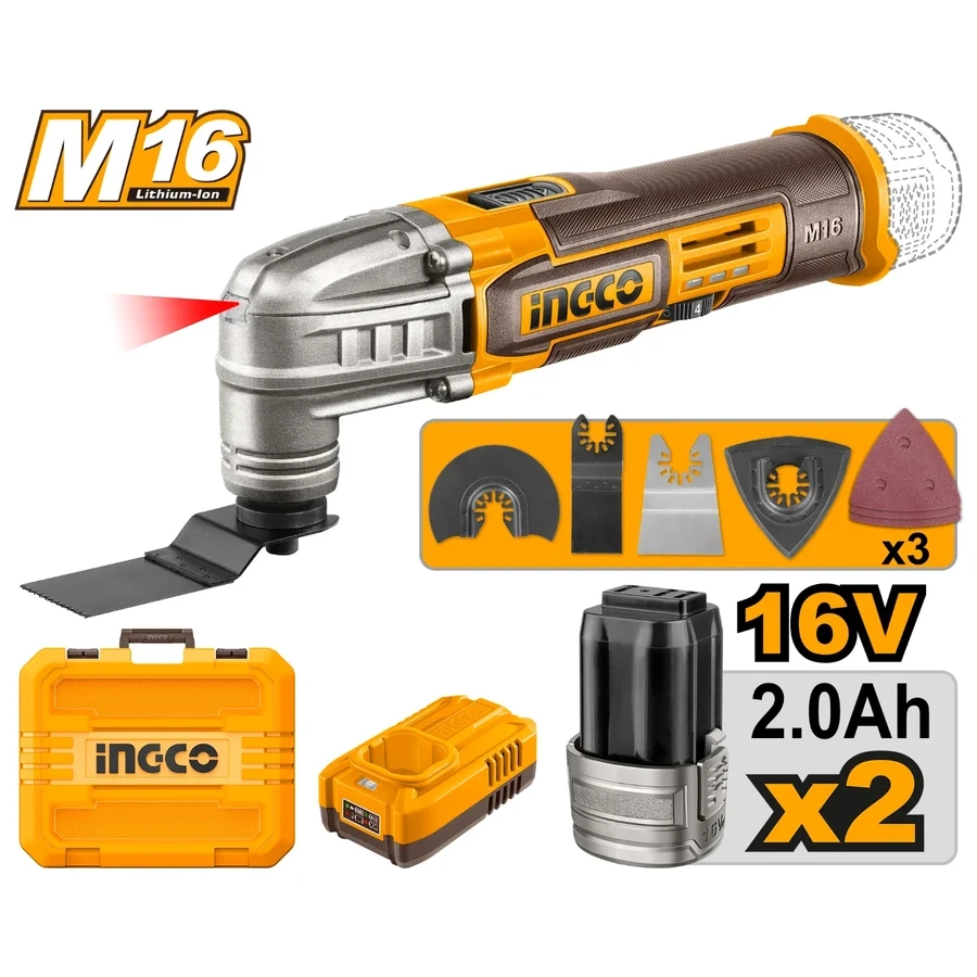 Cordless Multi-Tool | CMLI16222 | 16V | High-Precision Oscillating Tool Kit
