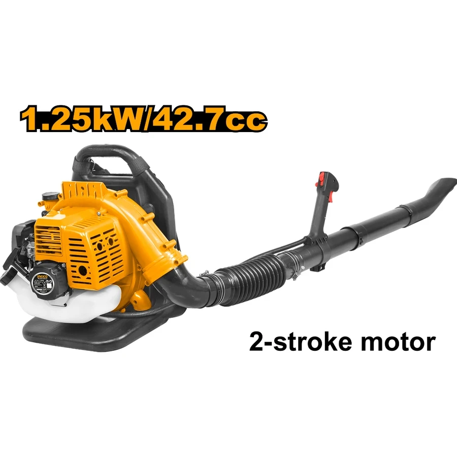 INGCO Gasoline Blower | 42.7cc 2-Stroke Engine | 1.25kW Power | GB543201