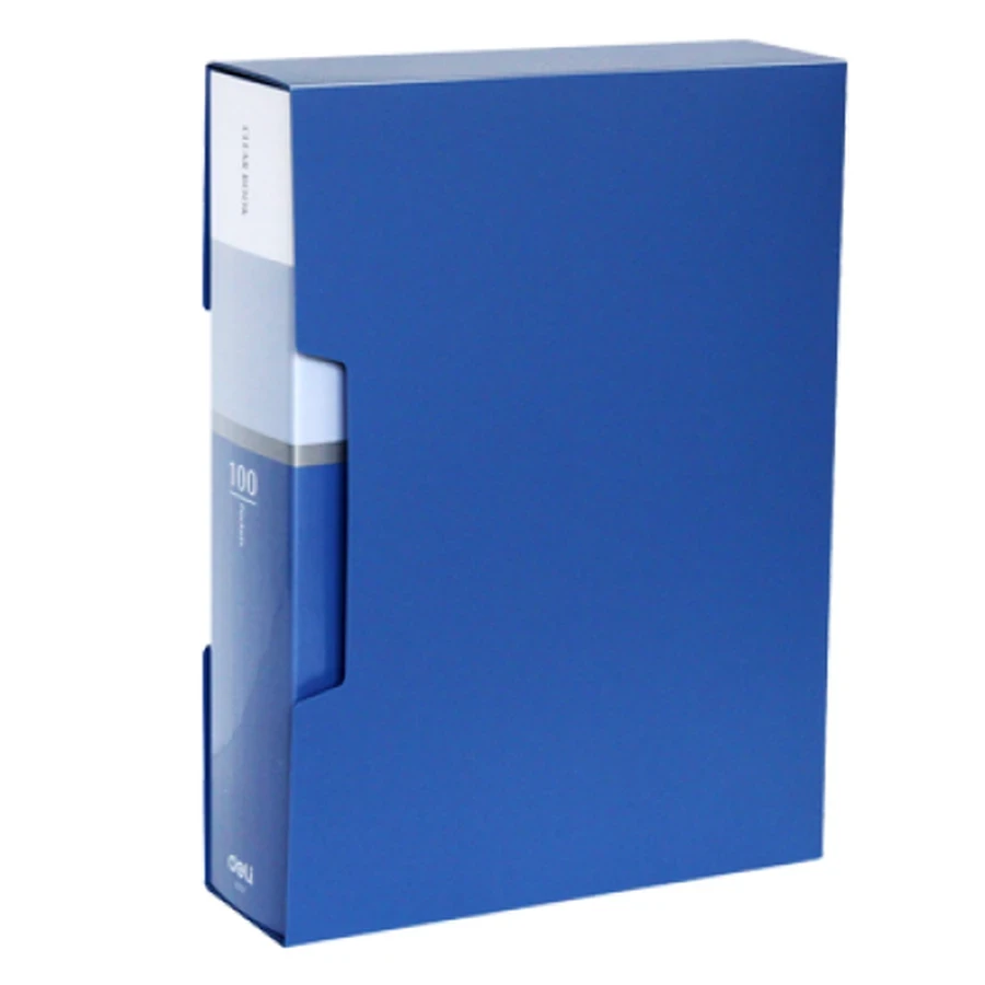 Deli E5005 Display Book (60 Sleeves) - Rectangular Shape, Assorted Colors (21 x 29.7 cm)