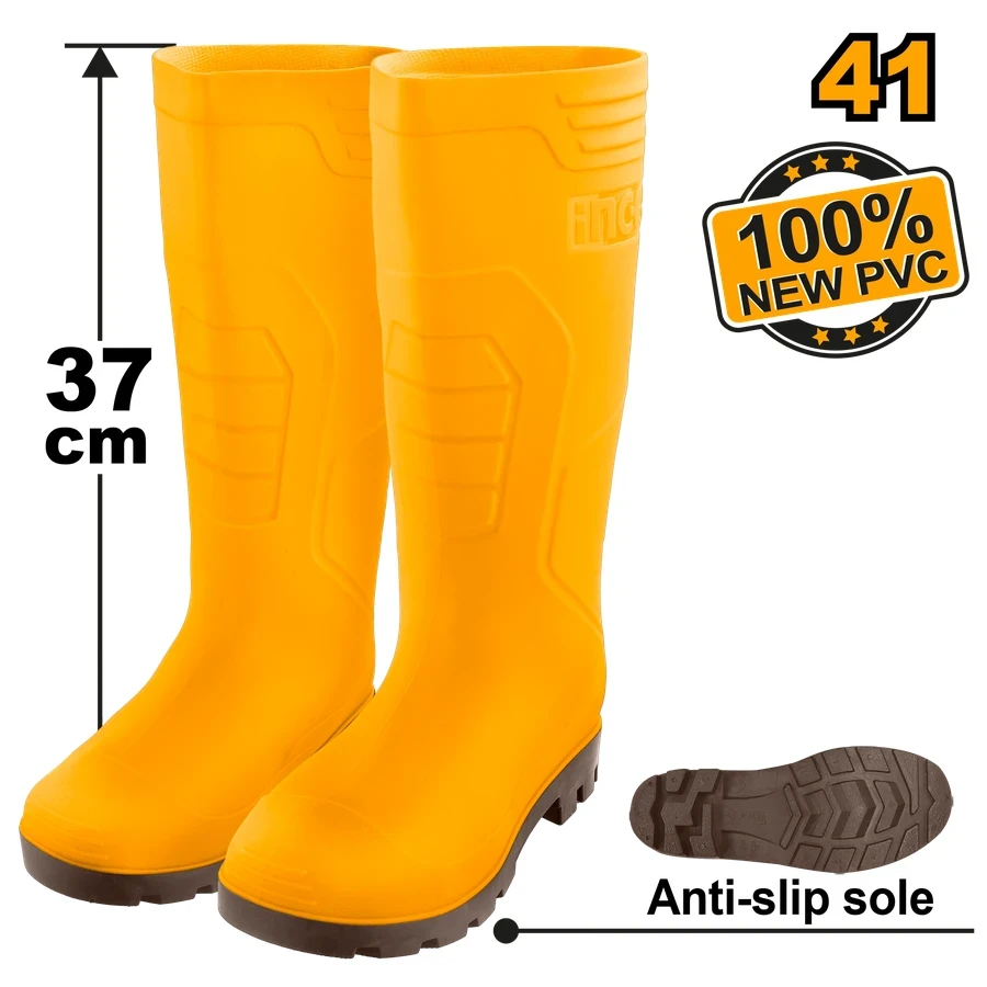Professional Industrial Rain Boots (Size 41) | SSH092L41 | Heavy-Duty PVC Series