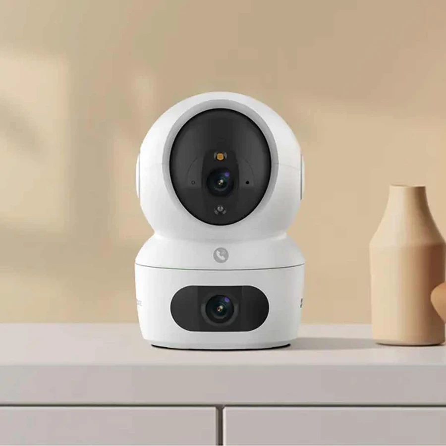 EZVIZ H7c Dual-Lens Pan-Tilt Wi-Fi 6 Camera - Dual 2K⁺ Resolution, 512GB Storage, AI Human Tracking (CS-H7c-R100-8G44WF