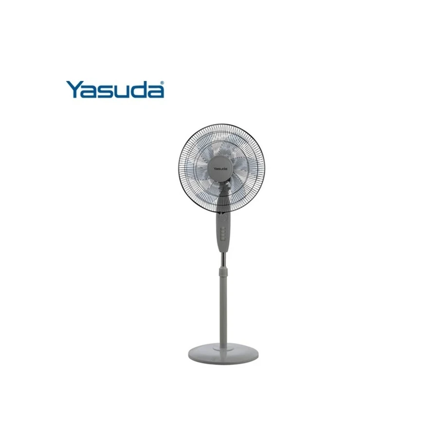 Yasuda YS-ST860GR White/ Grey 16-Inch Stand Fan | Full Wireless Remote | 100% Copper Motor | 7.5 Hour Timer