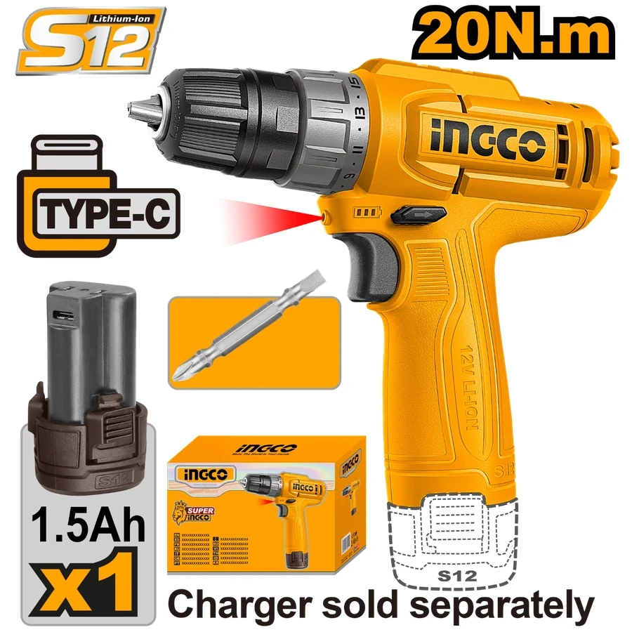 Cordless Drill | CDLI12456 | 12V Max | Ultra-Compact Performance