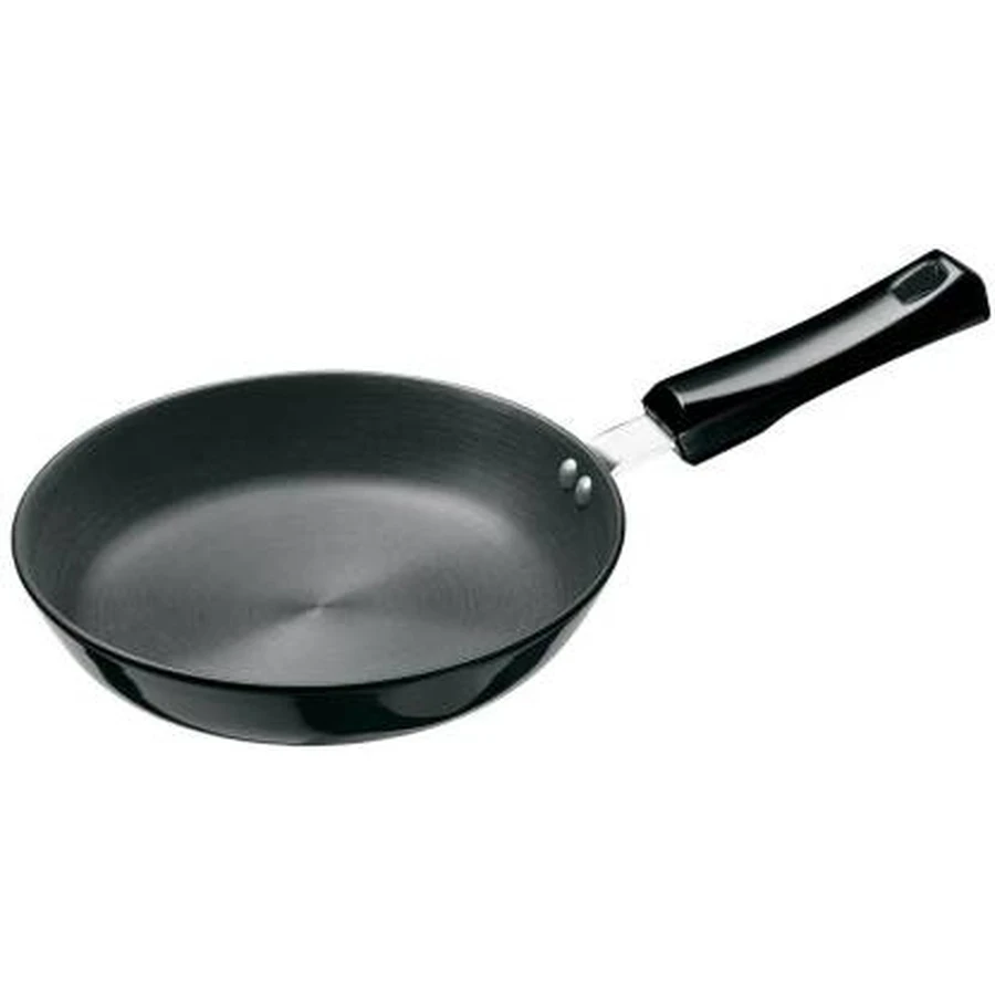 Hawkins AF22 22cm Hard Anodised Frying Pan | 1.1L | Heavy Gauge | Metal Spoon Friendly | Black