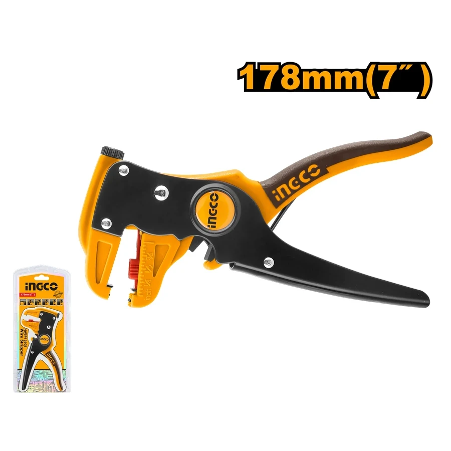 Professional Wire Stripper & Cutter | HWSP15608 | 0.5mm–6mm | 65Mn Steel Blade