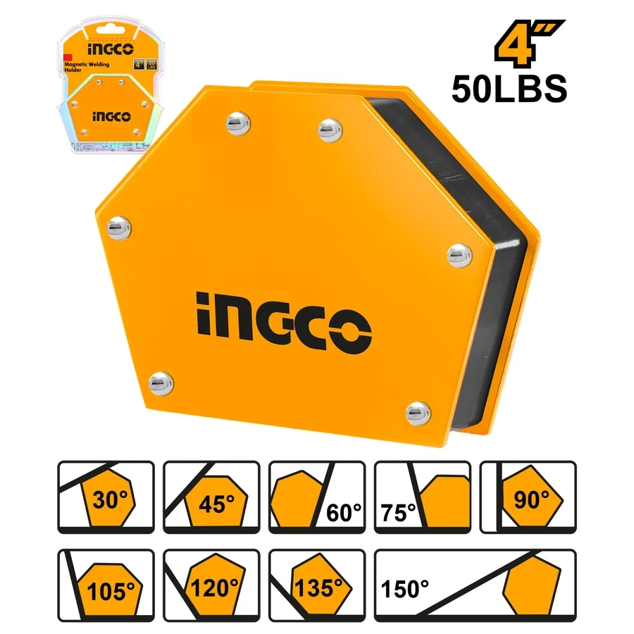 Professional 4" Heavy-Duty Multi-Angle Magnetic Welding Holder | AMWH50042 | 50Lb Precision Series
