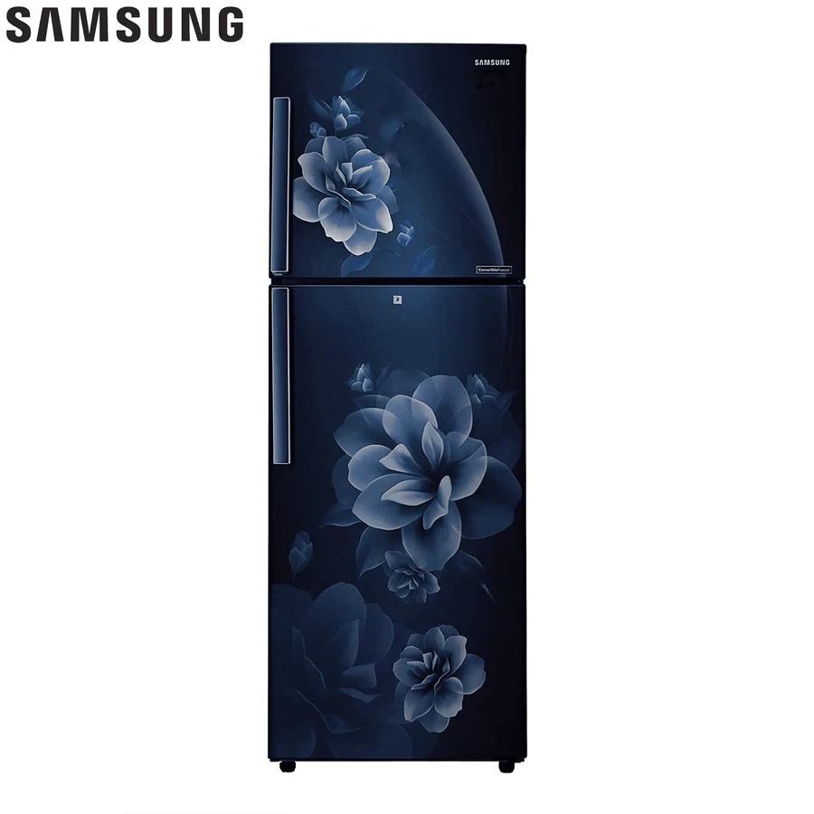 Samsung RT28C3221CU/IM 253L Double Door Refrigerator | Digital Inverter Technology | No Frost | Movable Twist Ice Maker | Camellia Blue