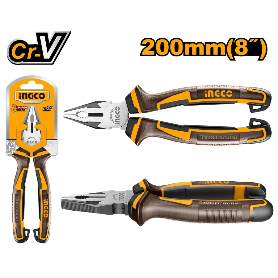 Professional Combination Pliers | HCP28208 | 8" (200mm) | High-Grade Cr-V Steel