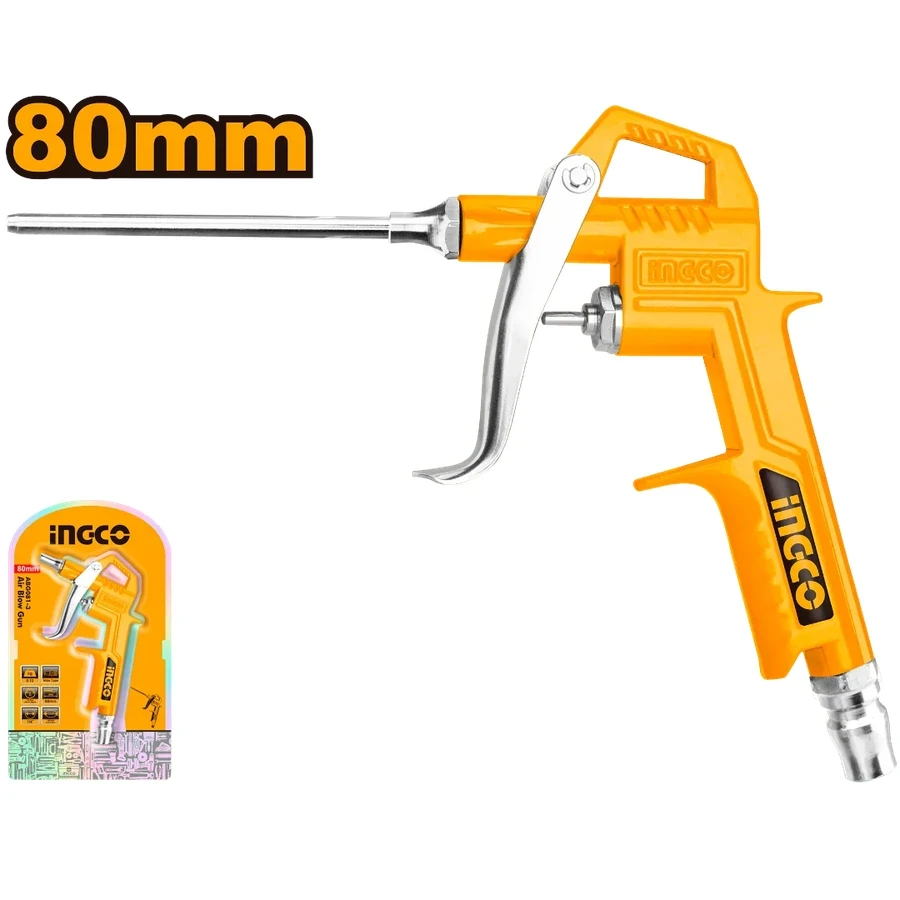 Professional Long-Nozzle Air Blow Gun | ABG081-3 | 80mm Extended Reach