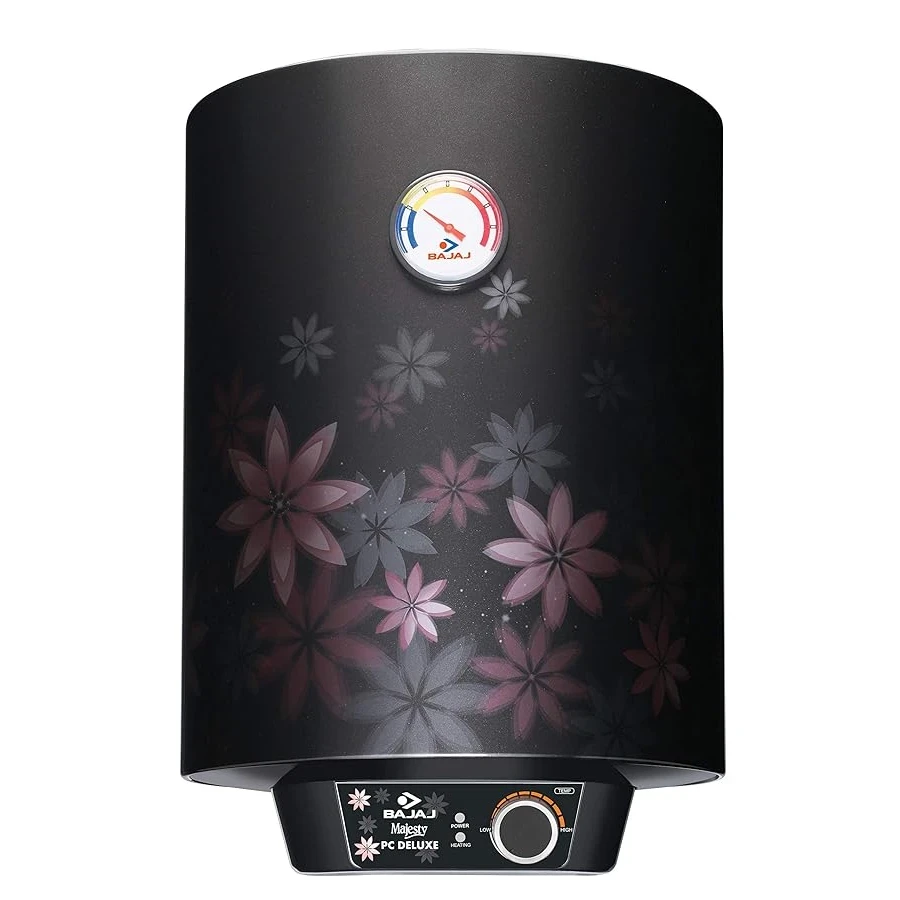 Bajaj Majesty PC Deluxe 25L (150831) Electric Storage Geyser | 4-Star Rating | 2000W | Adjustable Temperature Knob | Wall Mount