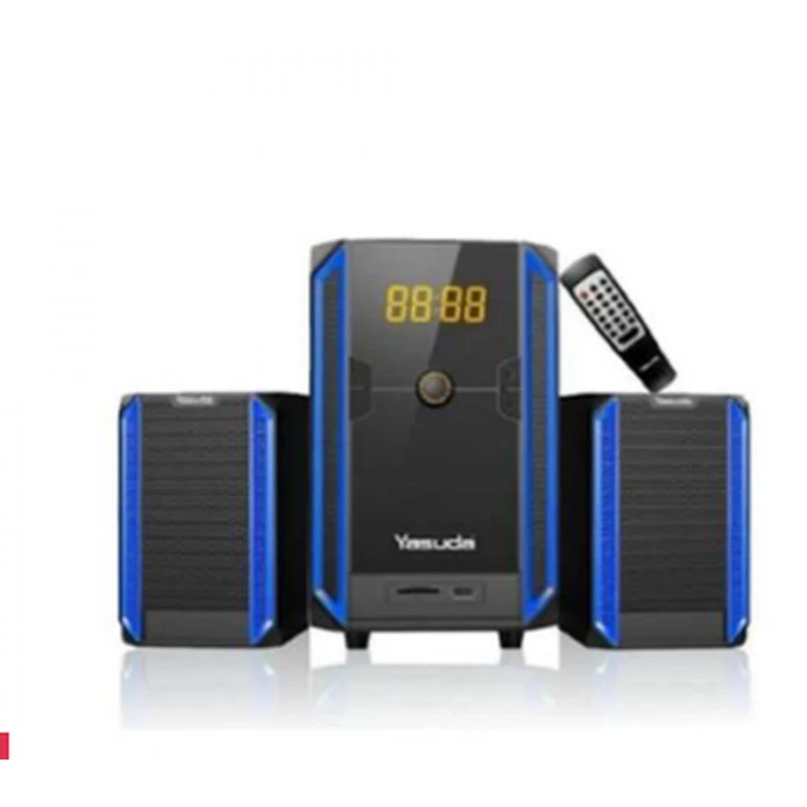 Yasuda YS-210RT 2.1 CH Bluetooth Speaker System - 35W RMS Output, 4" Woofer, FM/USB/SD Card Playback, and Remote Control