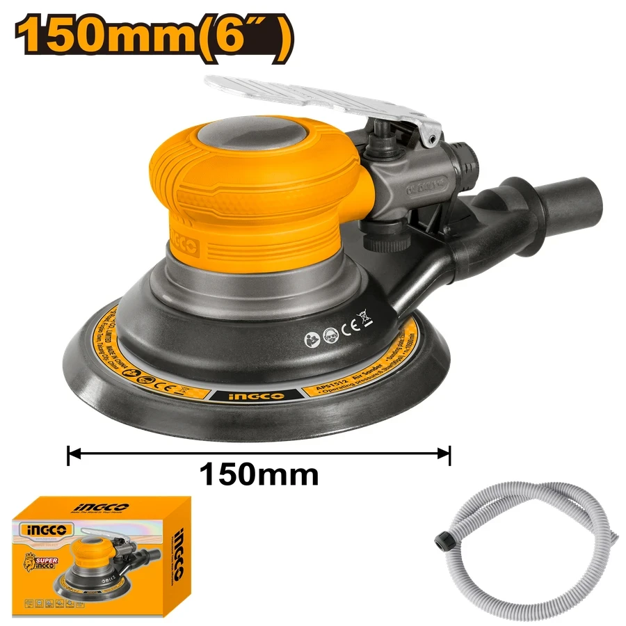 Professional 6" Air Orbital Sander | APS1512 | 10500 RPM High-Speed Finishing