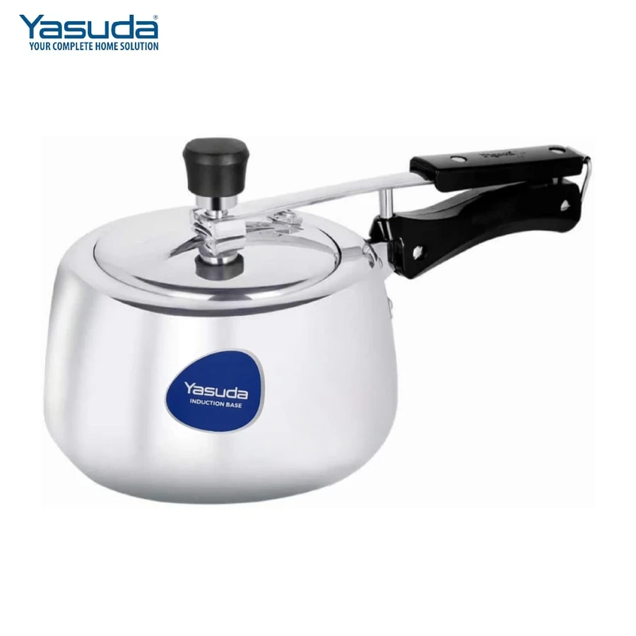 Yasuda YS-PHAIB Triply Induction Compatible Pressure Cooker - 2 Ltr & 5 Ltr Options, Triple-Layer Bonded Stainless Steel for Even Heating and Induction Stove Use
