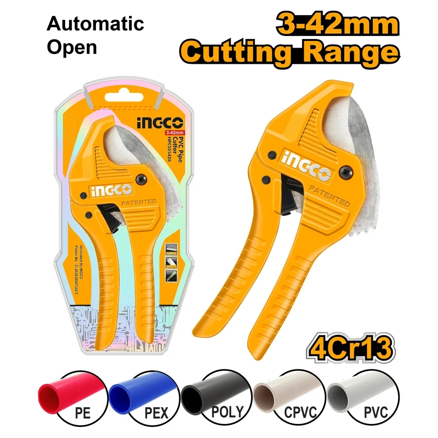 Professional PVC Pipe Cutter | HPCS05428 | 4Cr13 Steel | 42mm Capacity