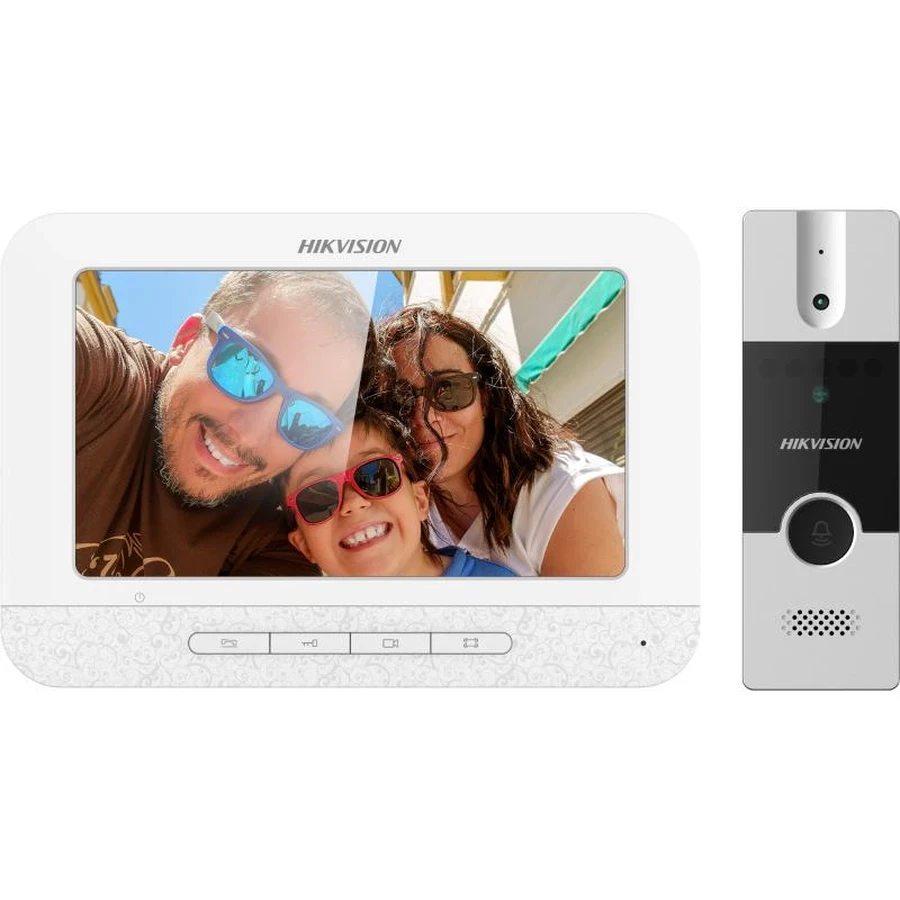 Hikvision HD 1080p Analog Intercom Kit | Picture Storage Support | 7-Inch Monitor | DS-KIS204T